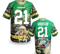 Green Bay Packers #21 WOODSON Men's Stitched NFL Elite Fanatical Version Jersey (8)