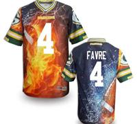 Green Bay Packers #4 FAVRE Men's Stitched NFL Elite Fanatical Version Jersey (4)