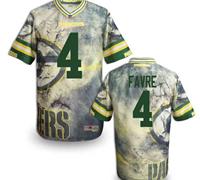 Green Bay Packers #4 FAVRE Men's Stitched NFL Elite Fanatical Version Jersey (7)