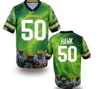 Green Bay Packers #50 HAWK Men's Stitched NFL Elite Fanatical Version Jersey (2)