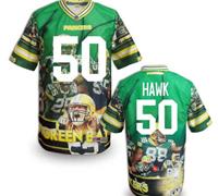 Green Bay Packers #50 HAWK Men's Stitched NFL Elite Fanatical Version Jersey (8)