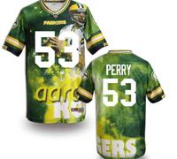 Green Bay Packers #53 PERRY Men's Stitched NFL Elite Fanatical Version Jersey (3)