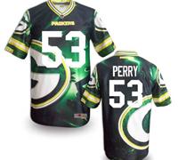 Green Bay Packers #53 PERRY Men's Stitched NFL Elite Fanatical Version Jersey (6)