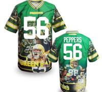 Green Bay Packers #56 PEPPERS Men's Stitched NFL Elite Fanatical Version Jersey (8)