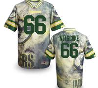 Green Bay Packers #66 NITSCHKE Men's Stitched NFL Elite Fanatical Version Jersey (7)