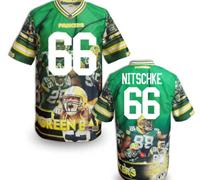 Green Bay Packers #66 NITSCHKE Men's Stitched NFL Elite Fanatical Version Jersey (8)