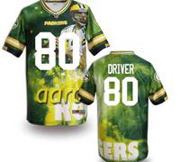 Green Bay Packers #80 DRIVER Men's Stitched NFL Elite Fanatical Version Jersey (3)