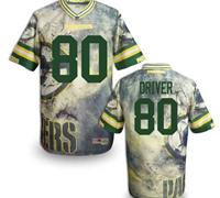 Green Bay Packers #80 DRIVER Men's Stitched NFL Elite Fanatical Version Jersey (7)