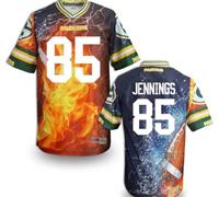 Green Bay Packers #85 JENNINGS Men's Stitched NFL Elite Fanatical Version Jersey (4)