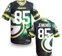 Green Bay Packers #85 JENNINGS Men's Stitched NFL Elite Fanatical Version Jersey (6)