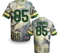 Green Bay Packers #85 JENNINGS Men's Stitched NFL Elite Fanatical Version Jersey (7)