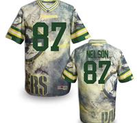 Green Bay Packers #87 NELSON Men's Stitched NFL Elite Fanatical Version Jersey (7)