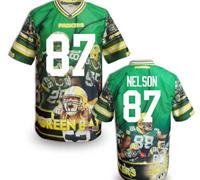 Green Bay Packers #87 NELSON Men's Stitched NFL Elite Fanatical Version Jersey (8)