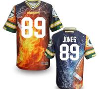 Green Bay Packers #89 JONES Men's Stitched NFL Elite Fanatical Version Jersey (4)