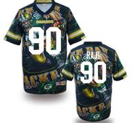 Green Bay Packers #90 RAJI Men's Stitched NFL Elite Fanatical Version Jersey (1)