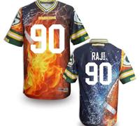 Green Bay Packers #90 RAJI Men's Stitched NFL Elite Fanatical Version Jersey (4)