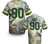 Green Bay Packers #90 RAJI Men's Stitched NFL Elite Fanatical Version Jersey (7)