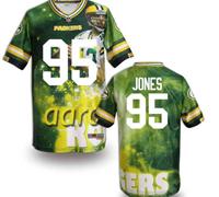 Green Bay Packers #95 JONES Men's Stitched NFL Elite Fanatical Version Jersey (3)