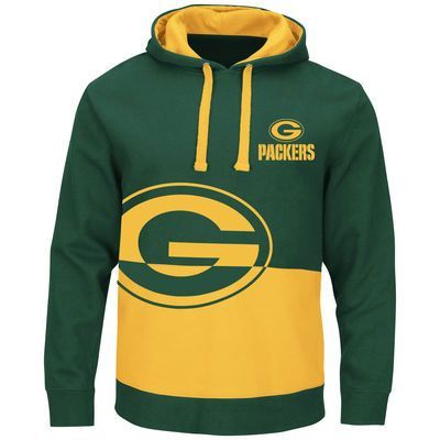 Green Bay Packers Green All Stitched Hooded Sweatshirt