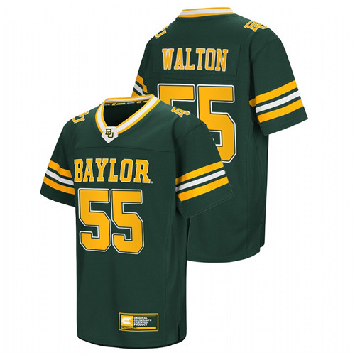 Green Men Baylor Bears J.D. Walton College Football NFL Alumni Classic Jersey