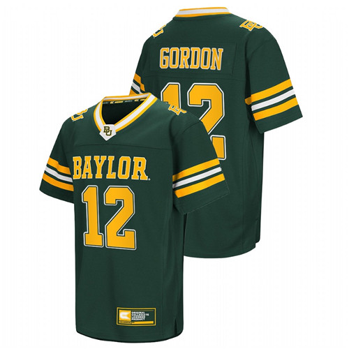 Green Men Baylor Bears Josh Gordon College Football NFL Alumni Classic Jersey