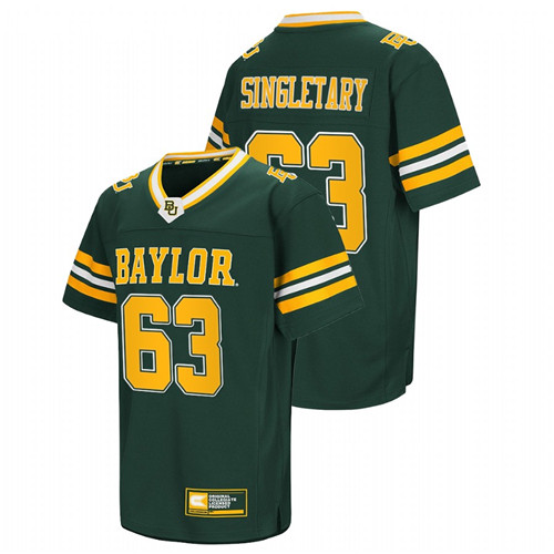 Green Men Baylor Bears Mike Singletary College Football NFL Alumni Classic Jersey