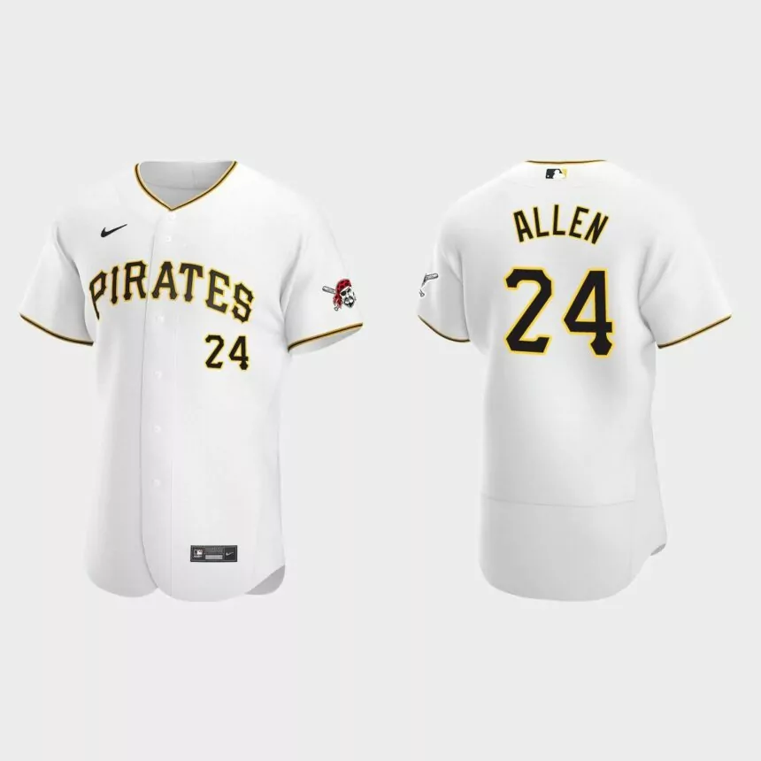 Greg Allen Pittsburgh Pirates Authentic Home Jersey – White