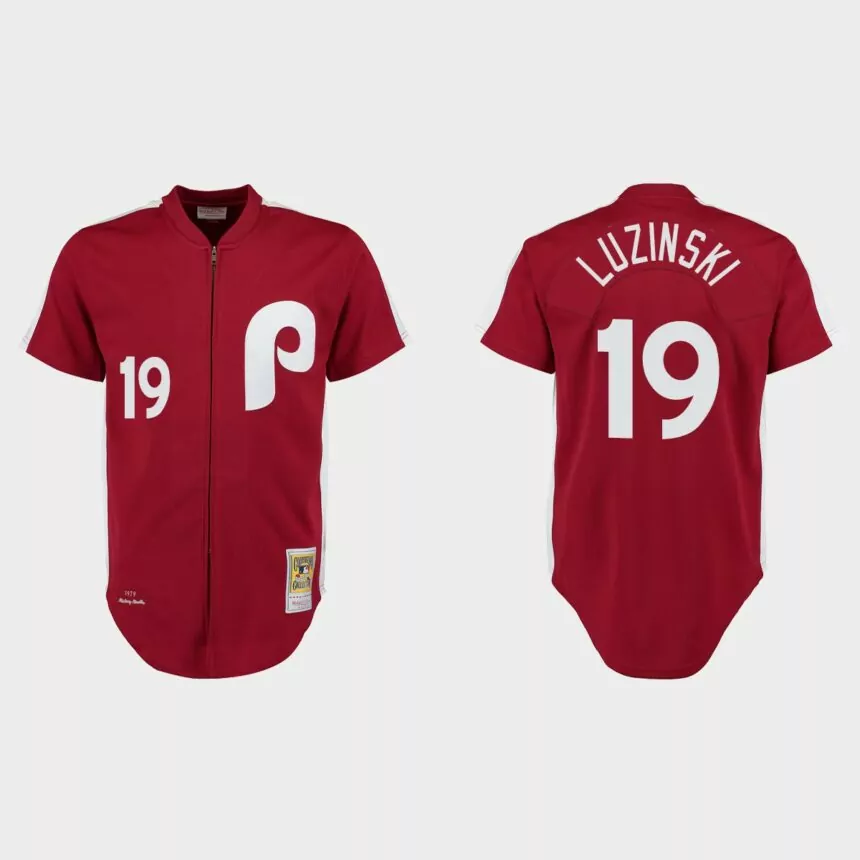 Greg Luzinski Philadelphia Phillies 1979 Throwback Authentic Jersey – Maroon