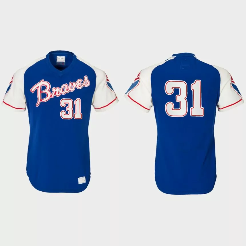 Greg Maddux Atlanta Braves Heritage Throwback Jersey – Royal