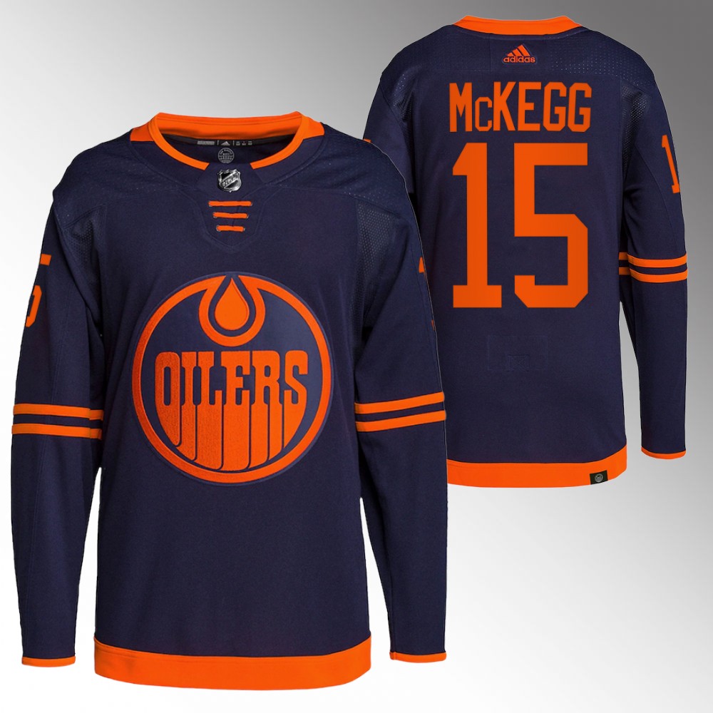 Greg McKegg Edmonton Oilers Navy Primegreen Authentic Alternate Jersey