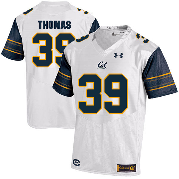 Greg Thomas California Golden Bears Men's Jersey - #39 NCAA White Stitched Authentic