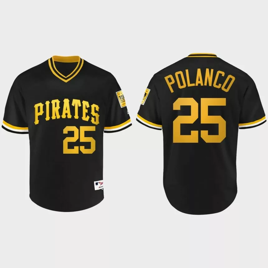 Gregory Polanco #25 Pittsburgh Pirates Turn Back the Clock 1979 Jersey – Black