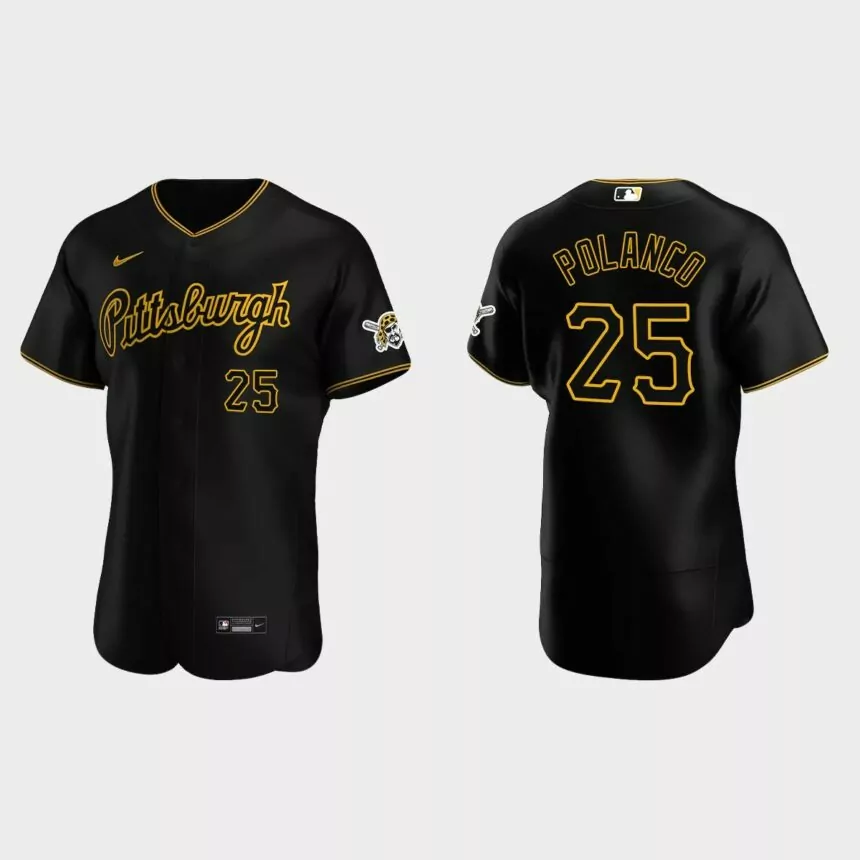 Gregory Polanco Pittsburgh Pirates Authentic Alternate Jersey – Black