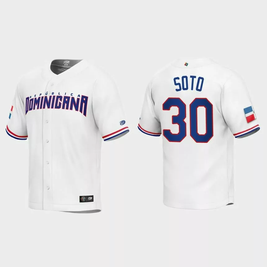 Gregory Soto Dominican Republic Baseball 2023 World Baseball Classic Replica Jersey – White