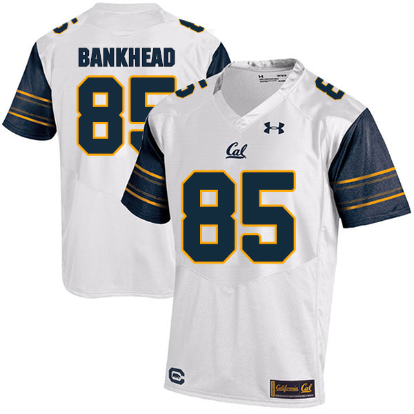 Greyson Bankhead California Golden Bears Men's Jersey - #85 NCAA White Stitched Authentic