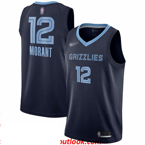 Grizzlies #12 Ja Morant Navy Blue Basketball Swingman Icon Edition Jersey