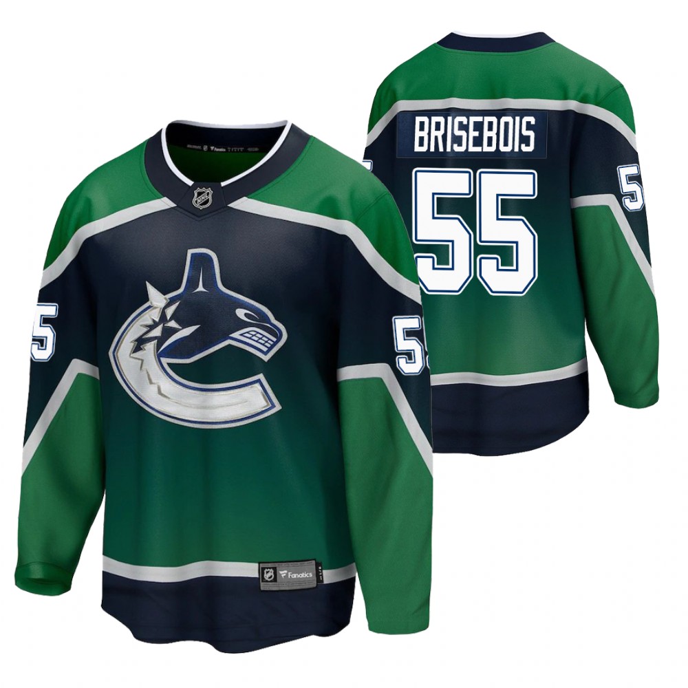 Guillaume Brisebois Canucks 2021 Special Edition Green Jersey