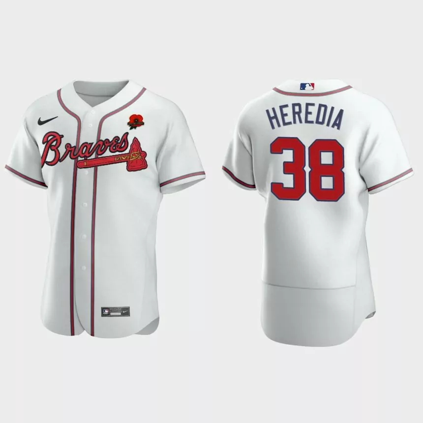 Guillermo Heredia Atlanta Braves 2021 Memorial Day Authentic Jersey – White