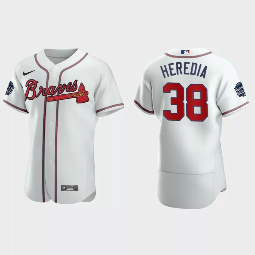 Guillermo Heredia Atlanta Braves 2021 World Series Authentic Jersey – White