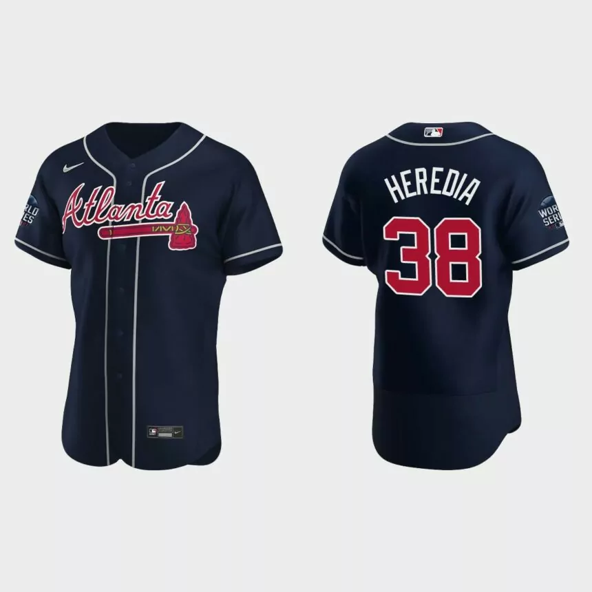 Guillermo Heredia Atlanta Braves 2021 World Series Jersey – Navy