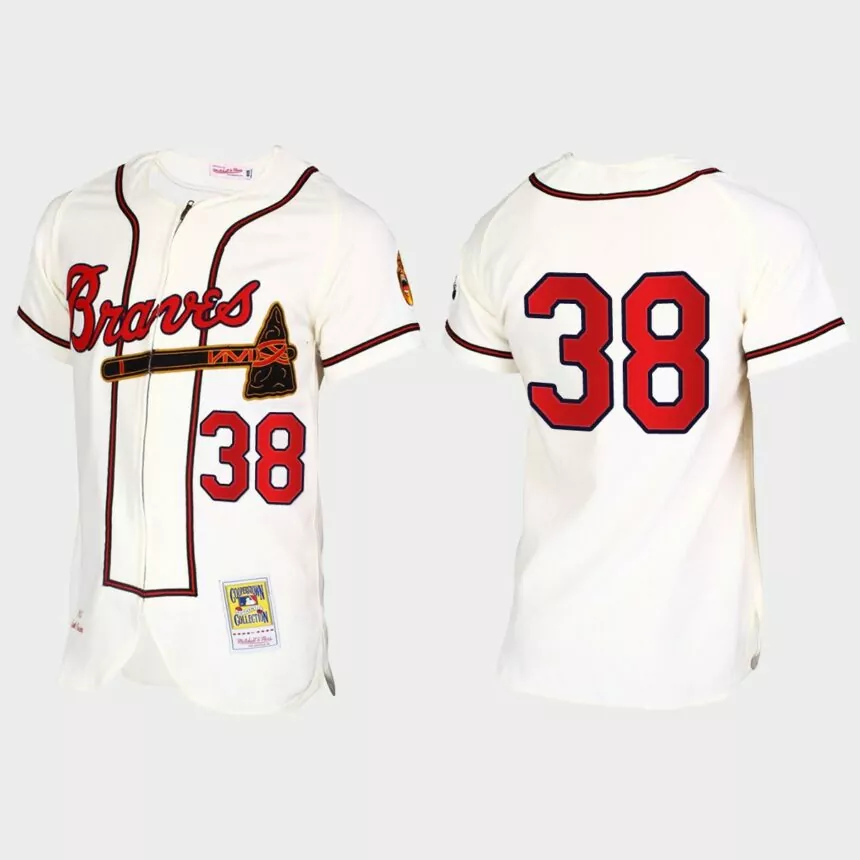 Guillermo Heredia Atlanta Braves Throwback Jersey – Cream