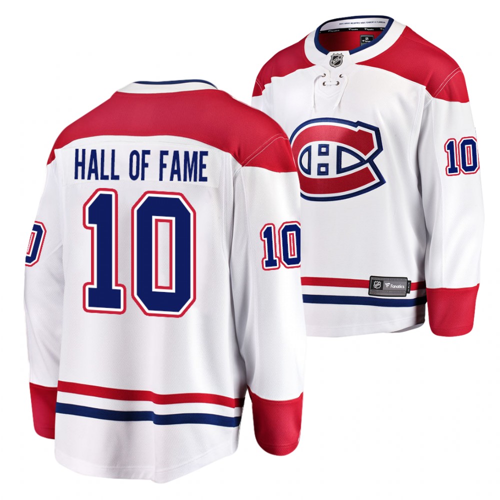 Guy Lafleur Hall of Fame 1988 White Canadiens #10 Jersey Special Commemorative