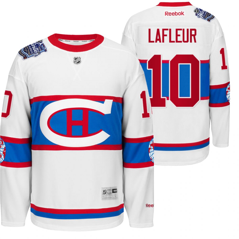 Guy Lafleur Montreal Canadiens Throwback to World White Winter Classic Jersey