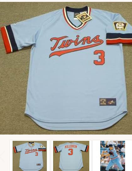 HARMON KILLEBREW Minnesota Twins 1974 Majestic Cooperstown Baseball Jersey