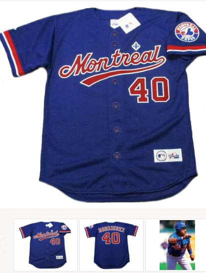 HENRY RODRIGUEZ Montreal Expos 1996 Majestic Throwback Baseball Jersey