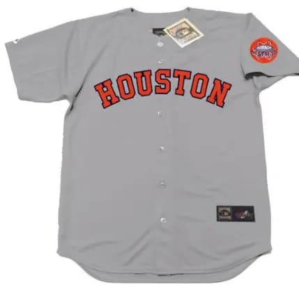 HOUSTON ASTROS 1970's Majestic Throwback Away Jersey Customized