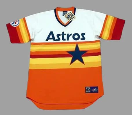 HOUSTON ASTROS 1976 Majestic Cooperstown Home Jersey Customized