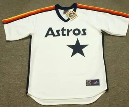 HOUSTON ASTROS 1980's Majestic Throwback Jersey Customized