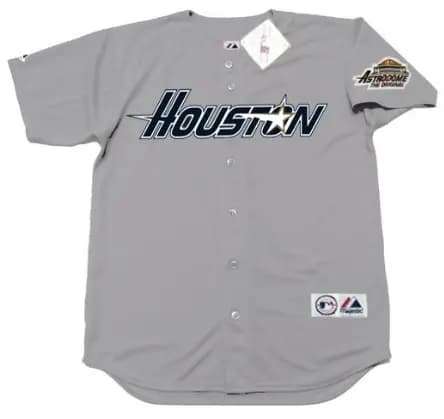 HOUSTON ASTROS 1990's Majestic Throwback Away Jersey Customized