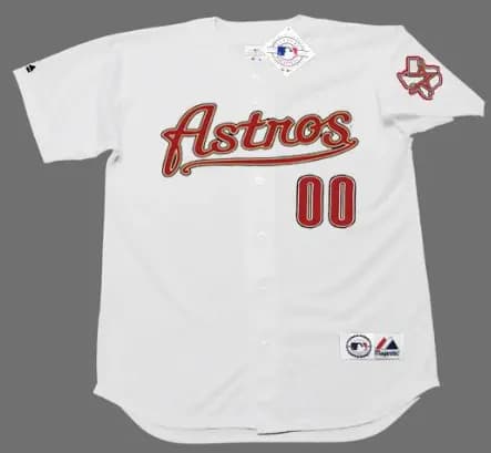 HOUSTON ASTROS 2002 Majestic Throwback Home Jersey Customized